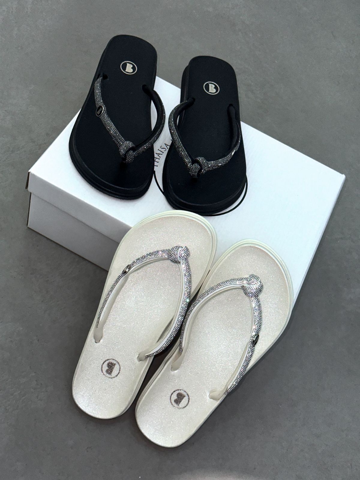 MYBUBU CHINELO FLAT DE N STRASS