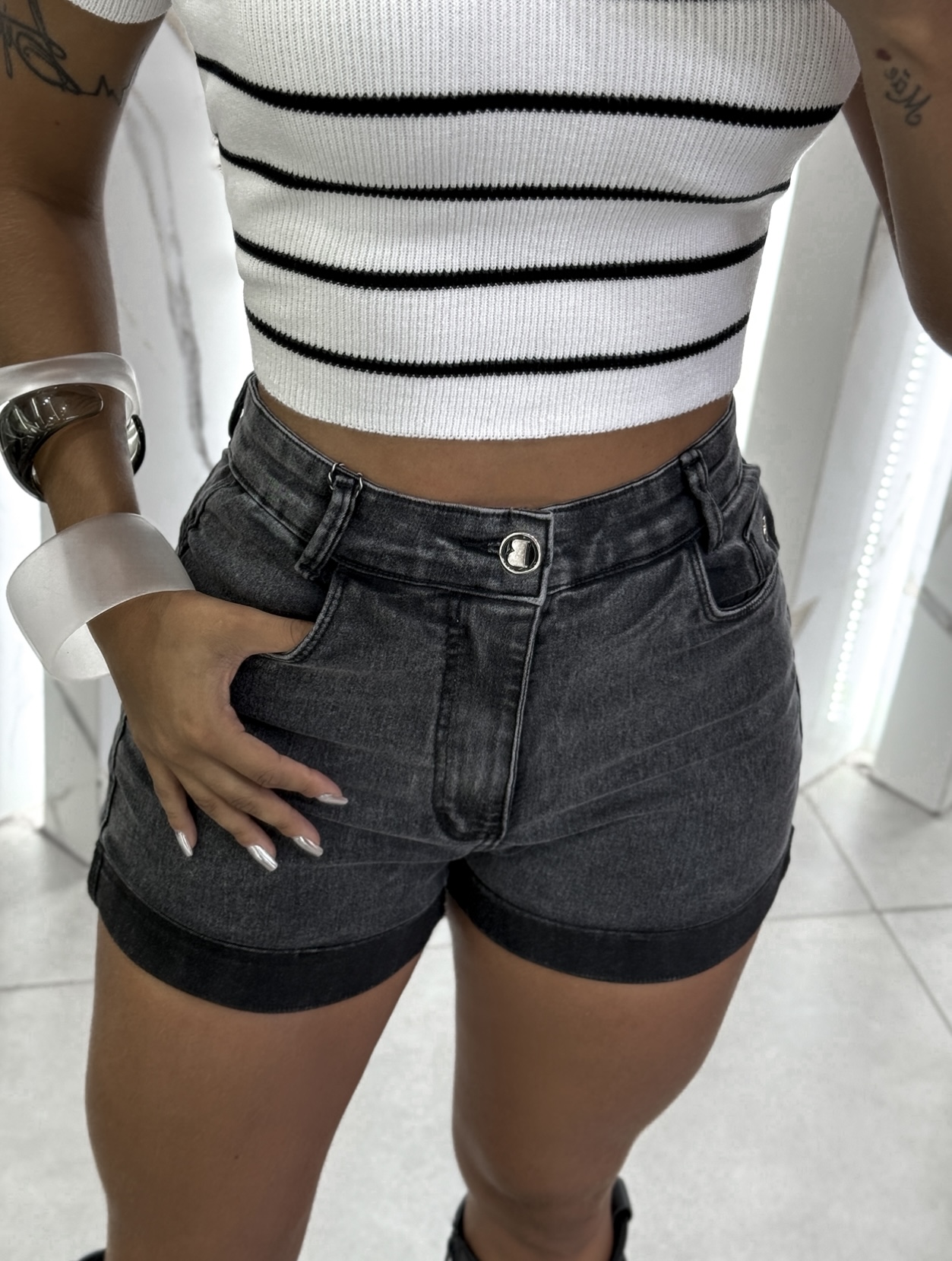 MYBUBU SHORTS BARRINHA COM LYCRA