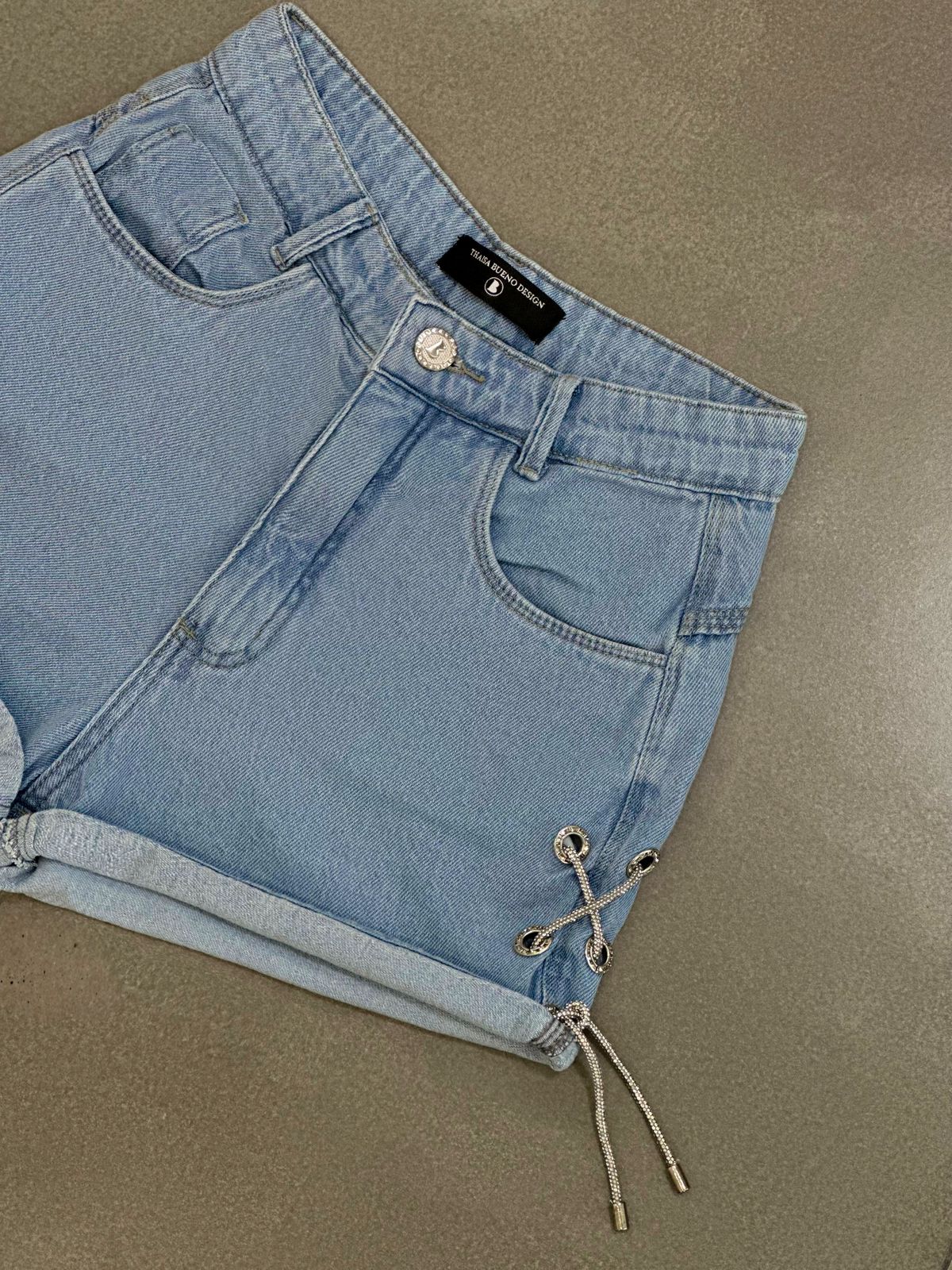 MYBUBU SHORTS DETALHE STRASS