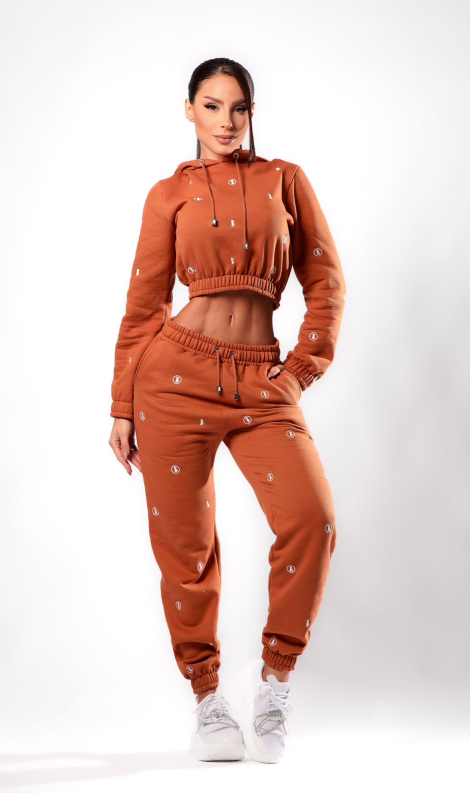 MYBUBU CONJUNTO MOLETOM LOGOMANIA