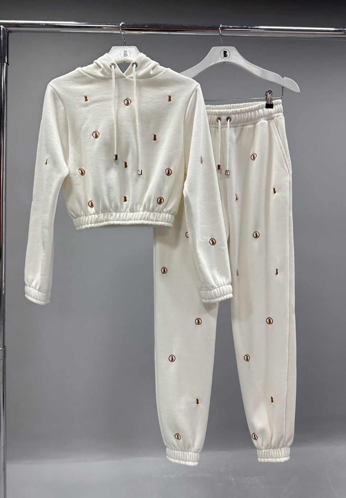 MYBUBU CONJUNTO MOLETOM LOGOMANIA