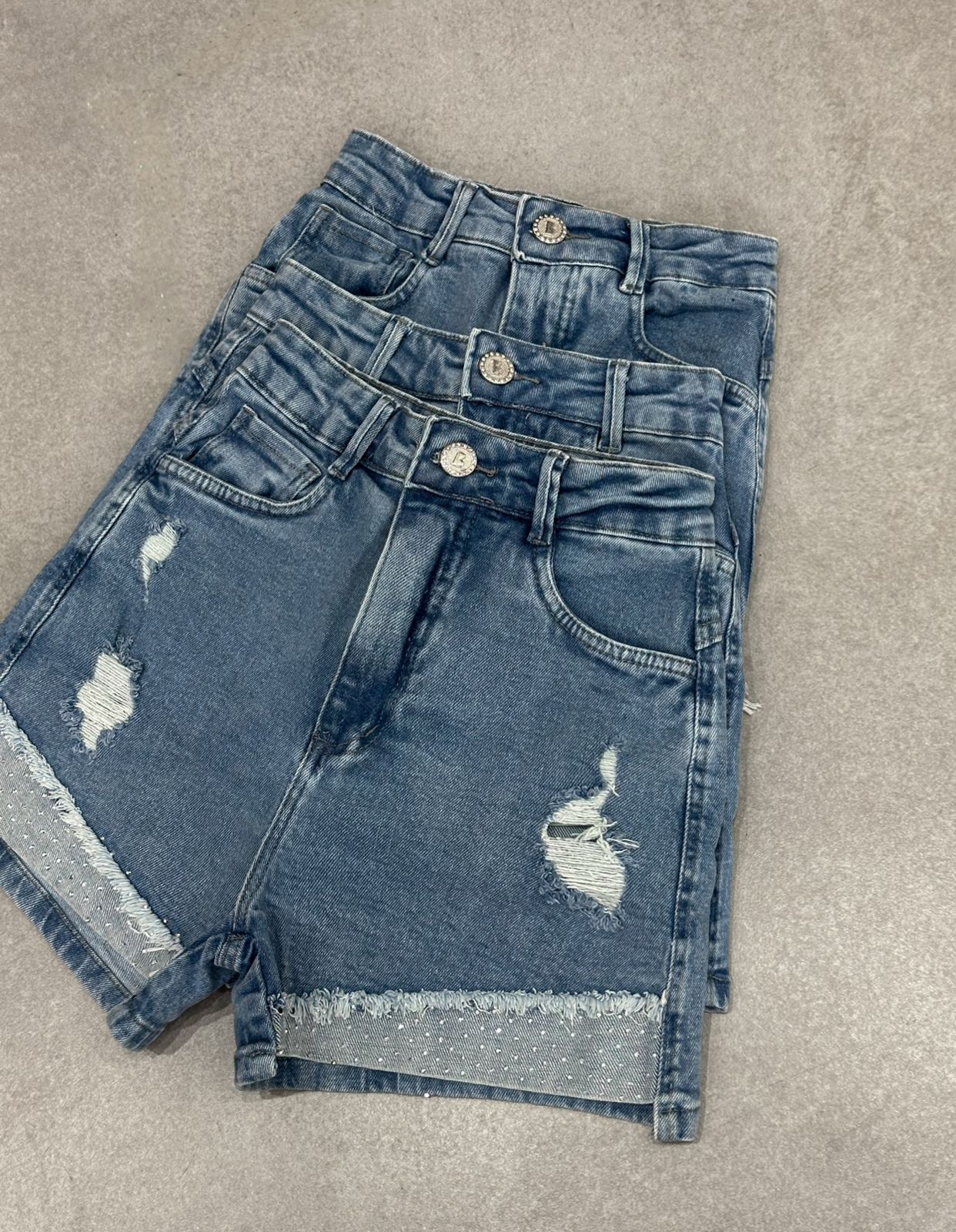 MYBUBU SHORTS STRASS NA BARRA