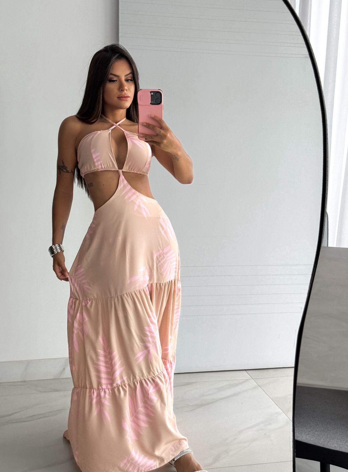 MYBUBU VESTIDO LONGO COM BOJO