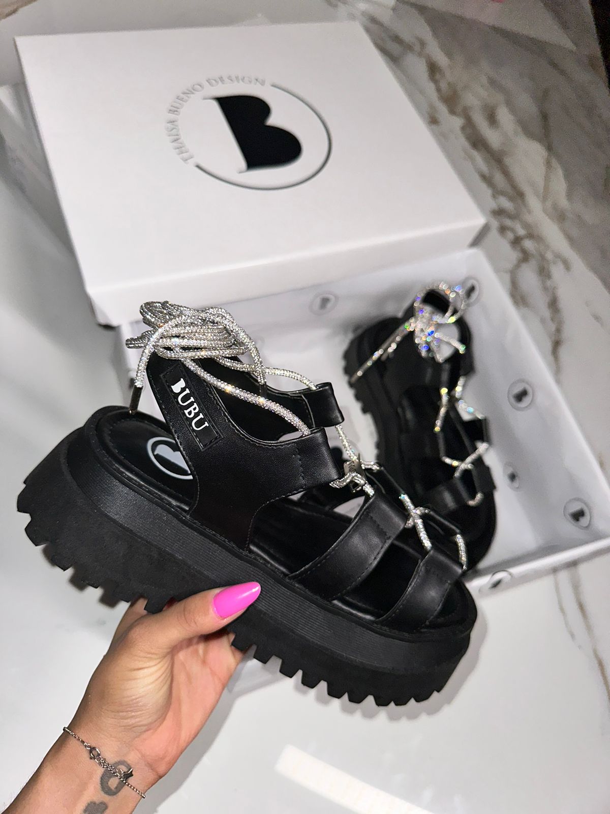 MYBUBU SANDLIA TRATORADA STRASS