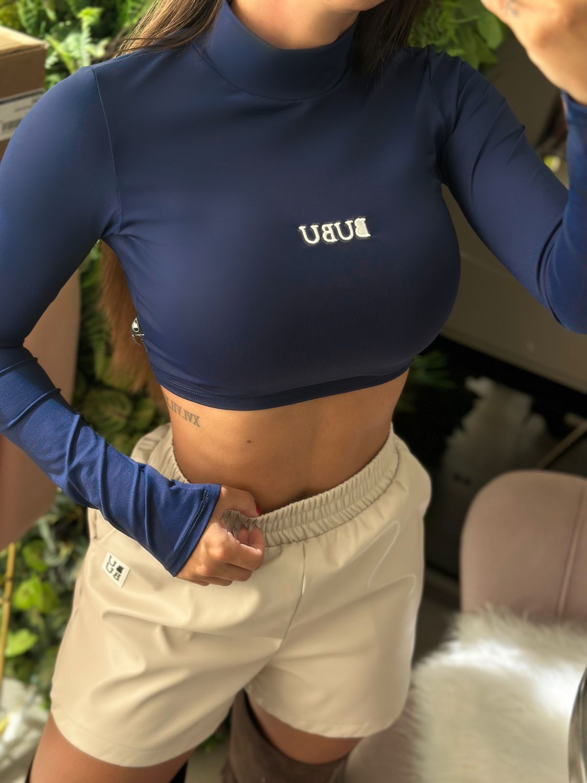 MYBUBU CROPPED MANGA LONGA