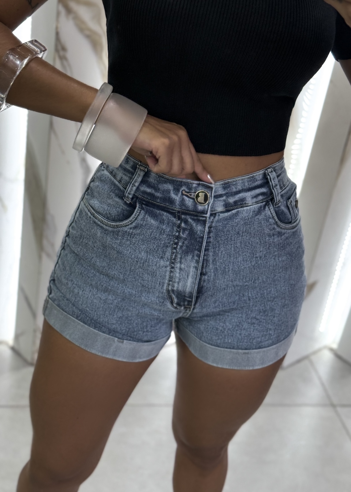 MYBUBU SHORTS BARRINHA COM LYCRA