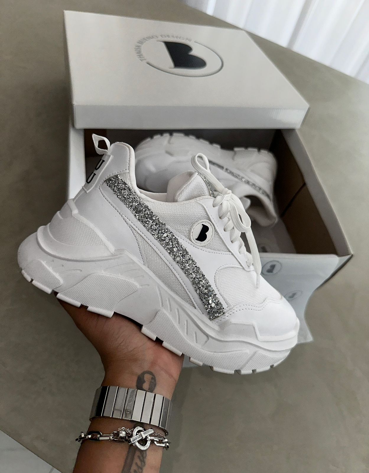 MYBUBU TNIS WHITE STRASS LATERAL 