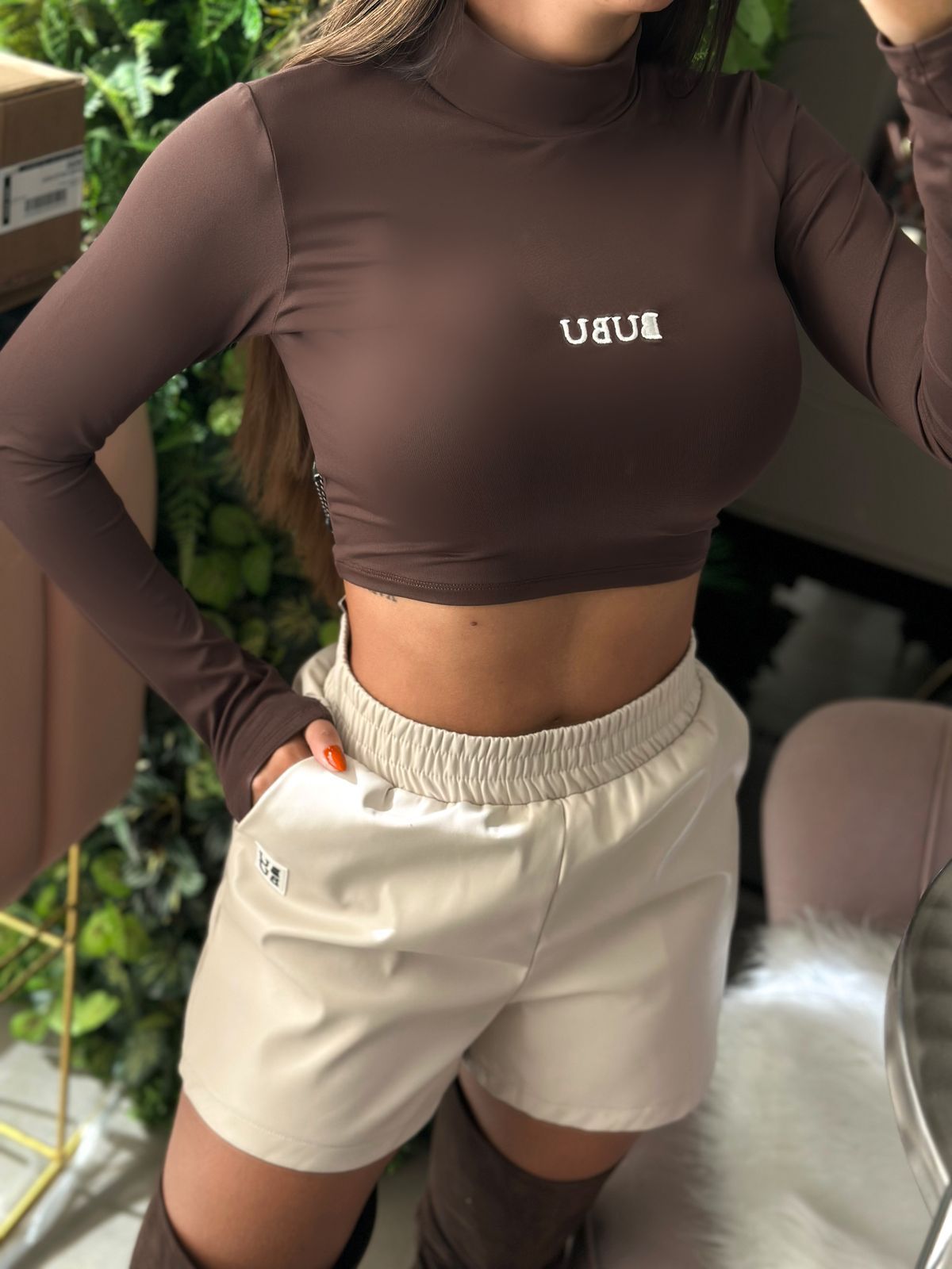 MYBUBU CROPPED MANGA LONGA