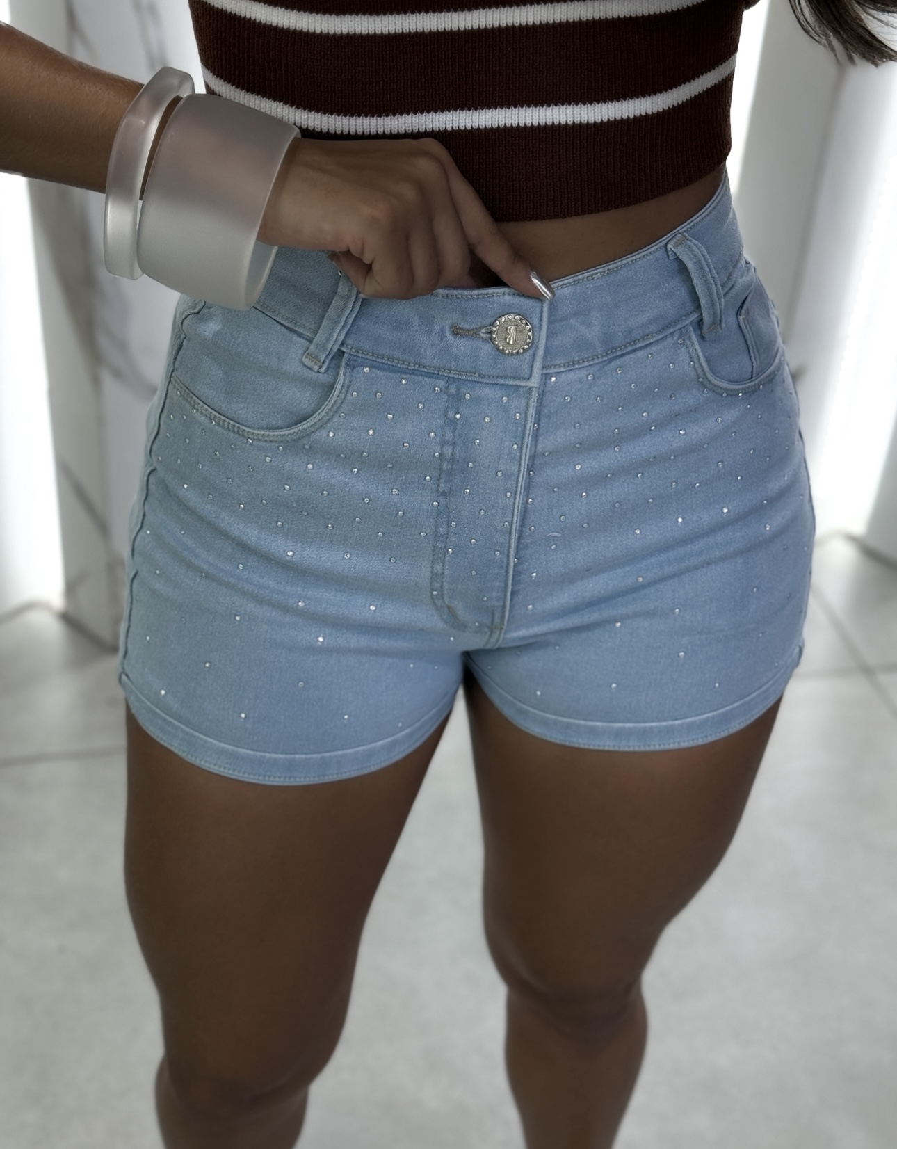 MYBUBU SHORTS STRASS